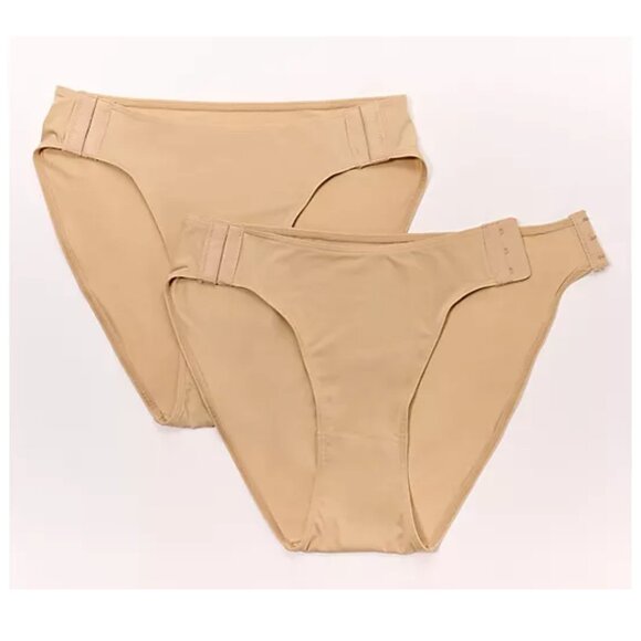 NEW IN PACKAGE Slick Chicks Set of 2 Hi-Cut Brief Panties Side Fastening L $31 - Picture 1 of 8